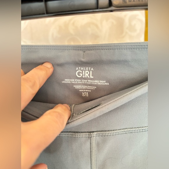 Athleta Gray High Rise Leggings - Picture 2 of 7